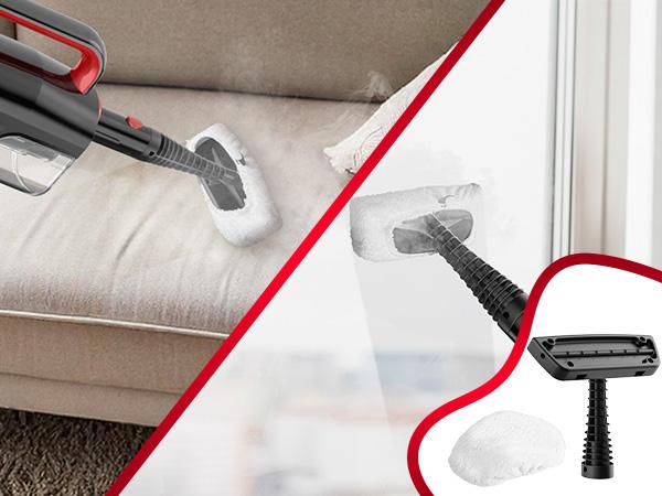 Phueut Lightweight Detachable Steam Mop Cleaner - 2 Modes 3 Temp Levels, Heavy Duty Powerful Handheld Steam Cleaner for Cleaning/Hardwood/Tile Grout