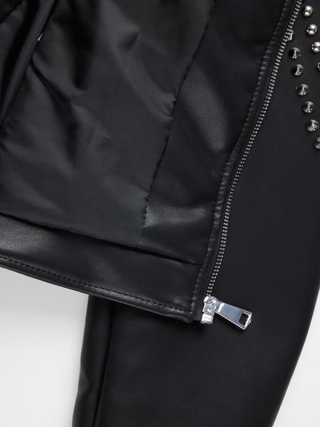 Women's Plus Size PU Jacket, Casual Fitted Plain Design, Spring & Fall Vintage Fashion Streetwear Outerwear, Stylish Women's Clothing