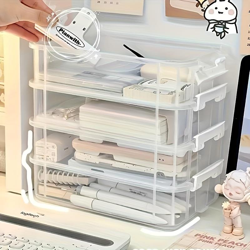 Brick Storage Box Tool Classification Box, Toy Brick Small Part Slots Drawer Organizer, Organize Your Bricks Efficiently, Clear Storage Box
