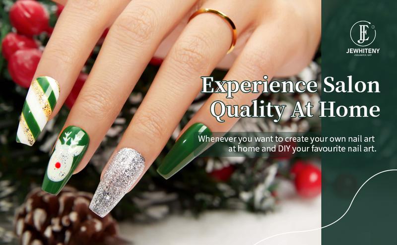 JEWHITENY 23PCS Gel Nail Polish Set 20 Colors Long Lasting Christmas Beauty Products for Salon at Home with Base Coat & Top Coat JEWHITENY 23PCS Gel Nail Polish Set 20 Colors Long Lasting Christmas Beauty Products for Salon at Home with Base Coat & Top Coat