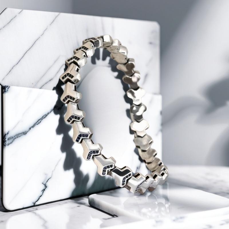 Full silver s999 bracelet Sterling Silver bracelet men's bracelet can be opened to wear for boyfriend's birthday holiday gift Silver weight 22 g /0.77 oz