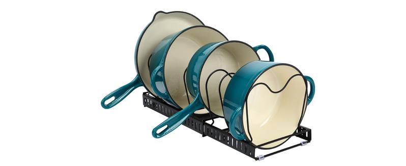 Uniflasy 7-Piece Enameled Cast Iron Cookware Set - Dutch Oven, Sauce Pan & Skillet with 3 Lids, PFOA-Free Ceramic Coated, Gas/Induction/Oven Safe, Includes Storage Organizer