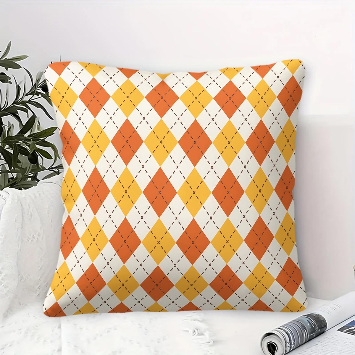 1 Piece Classic Plaid Body Pillow, Memory Foam Pillow & Decorative Pillow, Timeless Checkered Digital Print Pillow with Insert, Soft Breathable Cushion for Sofa, Bed, Couch, Dorm & Living Room, Versatile Modern Home Decor