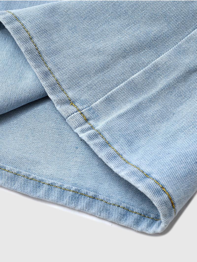 Unisex Star Print Denim Shorts | American High Street Baggy Washed Jorts | Viral TikTok Pick for Street Style, Skate Outings, Y2K Fits, Daily Commute, Music Festivals, Gradient Wash + Star Print + Wide-Leg Fit, TikTok Viral Apparel, Denim Jorts, High Stre