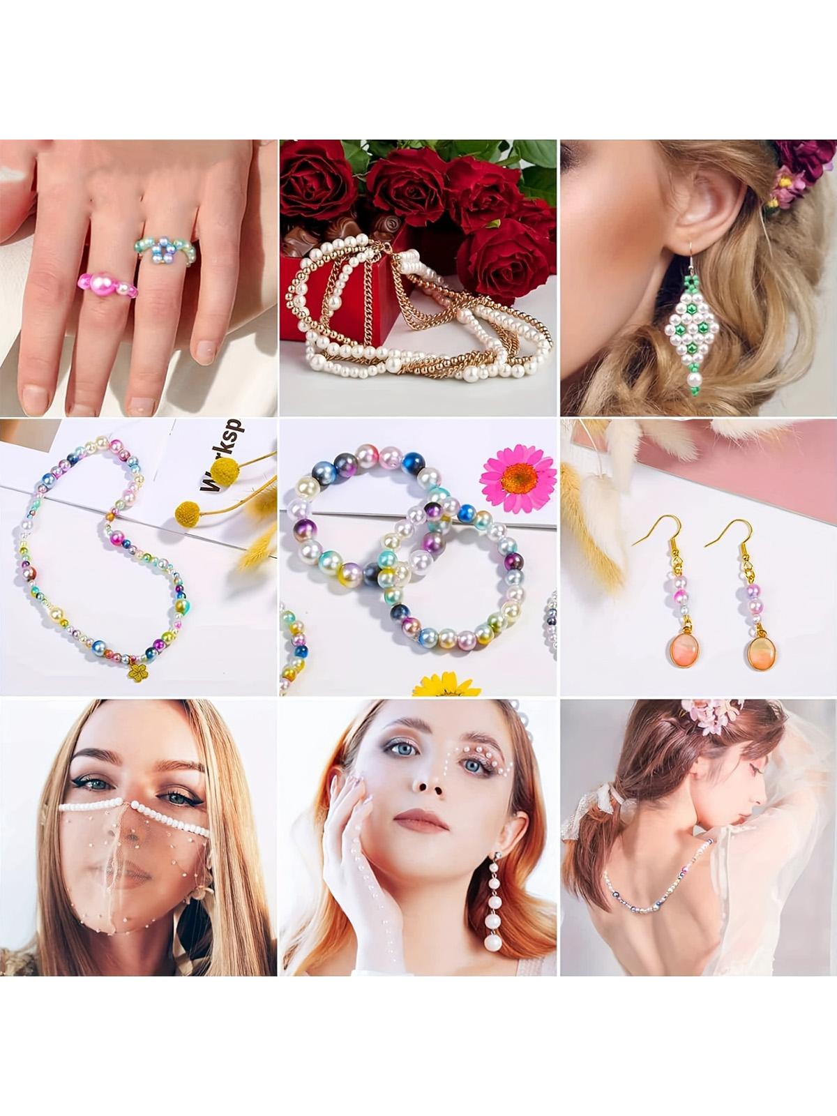 Handmade Jewelry Making Kit, Ideal for Bracelets, Necklaces, Keychains, Craft Accessories, Fashion Gift Set, All Seasons Casual Style