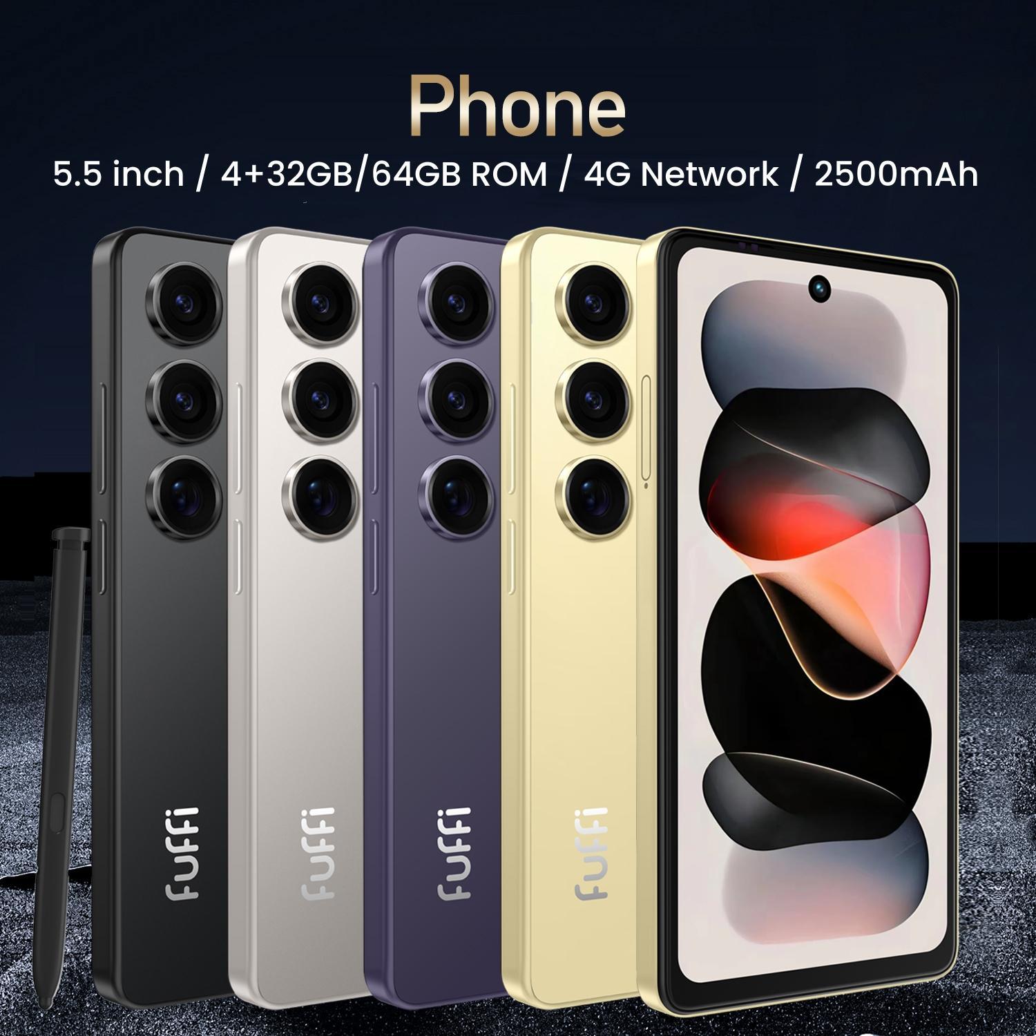 FUFFi-Android Phone, 5.5 Inch Display, 4+64GB ROM/32GB ROM, Dual Sim ,5+13mp Camera, 4G Network,2500mah Battery, Mini Max Smartphone, Android Cell Phones