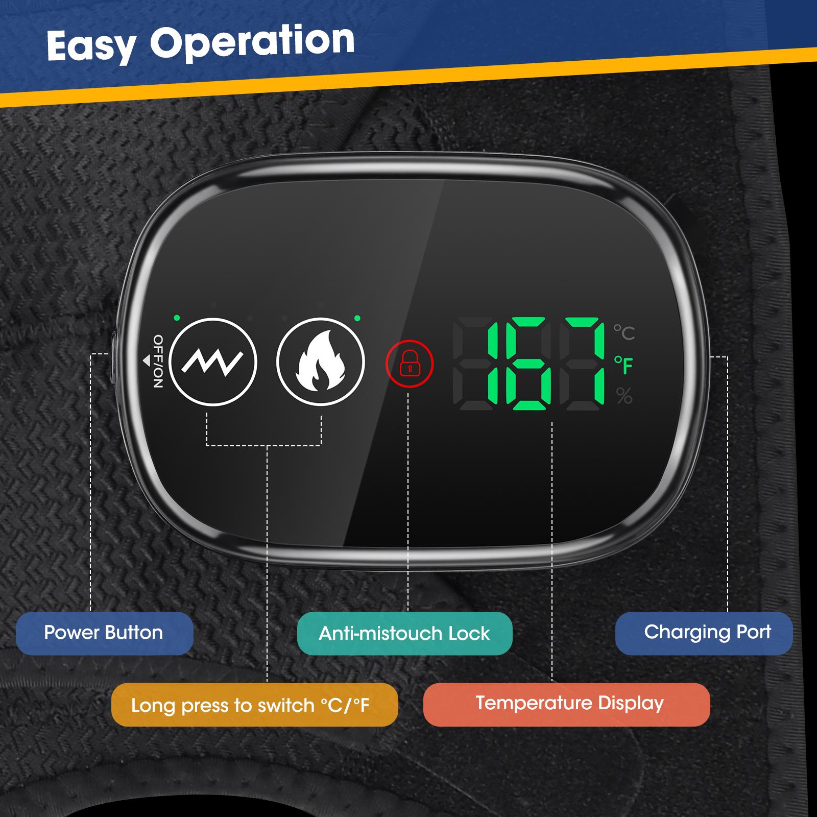 USB Rechargeable Shoulder Massager, 3-speed Heating Massage Shoulder Pad, Portable Shoulder Massage Equipment for Women & Men #TOP PICKS