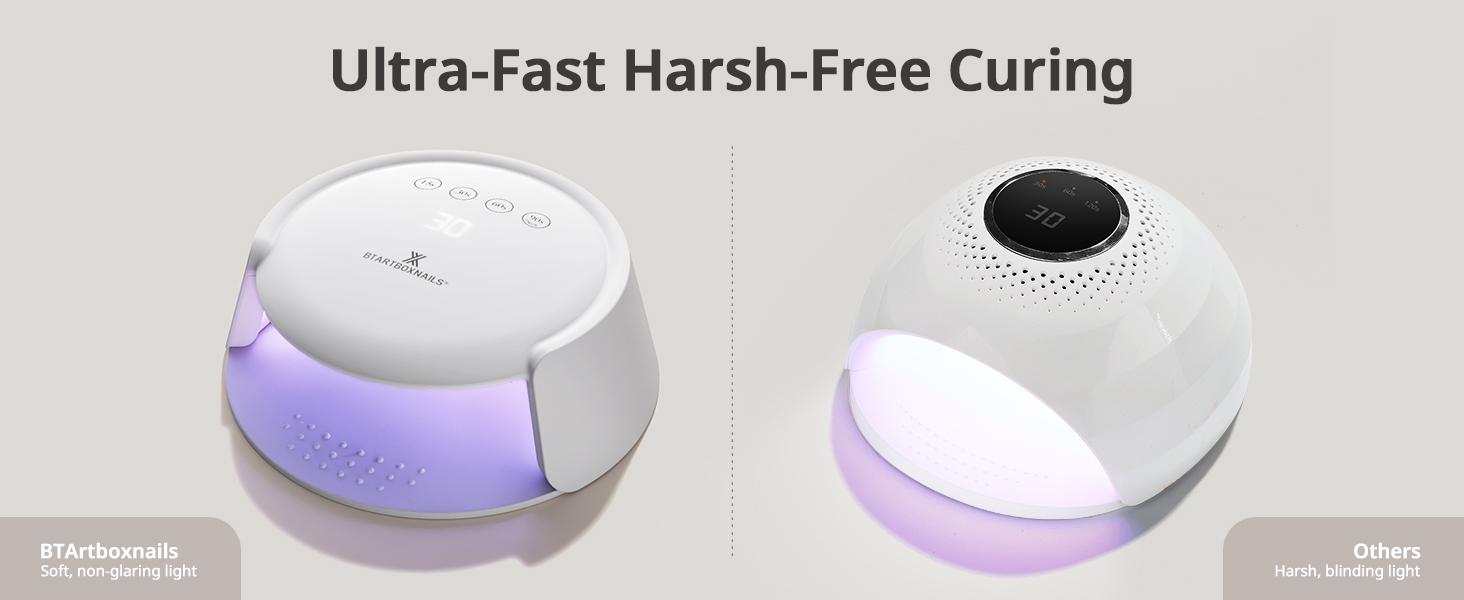 BTArtboxnails XCuringPRO Nail Lamp -  Ecostead LED Beads Instant Cure Nail Light with 4 Timer, Smart Sensor, LCD Display for Curing Gel Nail Polish