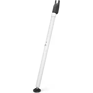 Sliding Glass Door Security Bar, Patio Door Barricade Security Bar, Door Jammer for Apartment Sliding Doors, White, 1 Pack