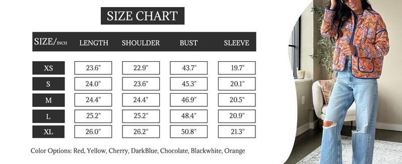 Tanming Women's Ditsy Floral Print Quilted Puffer Coat Lightweight Drop Shoulder Jacket FallFreshness Open Front Cardigan for Fall Winter Casual Outerwear with Pockets Reversible Long Sleeve Fashion Womenswear Cropped Tops