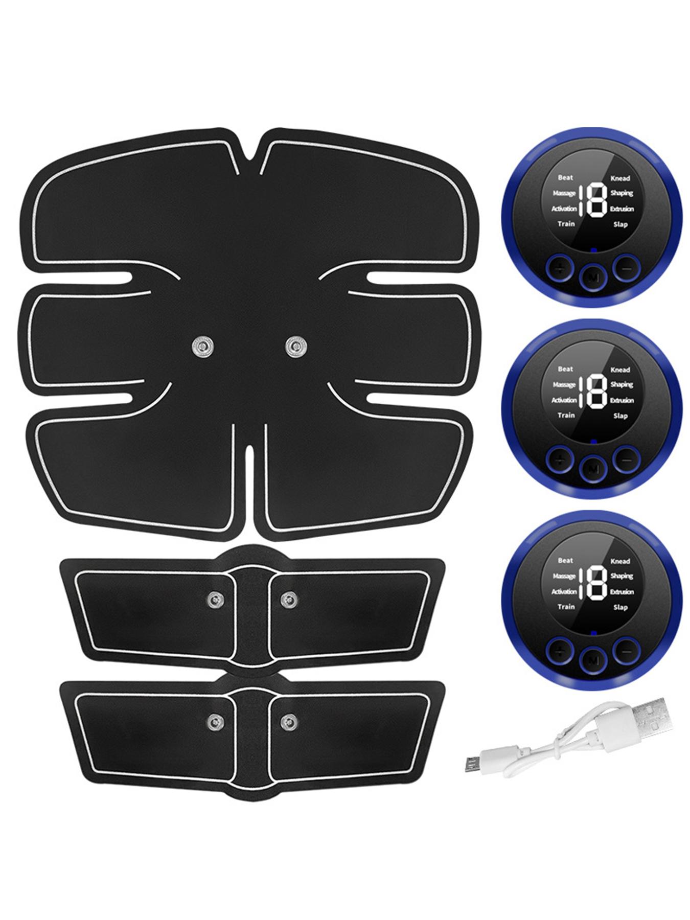 EMS Abdominal Trainer, Multi-Functional Muscle Stimulator Core Workout Device for Abs Arms Legs, Perfect for Home Fitness and Relaxation
