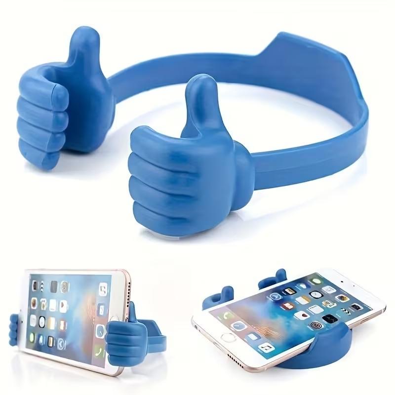 Creative Phone Stand Set, Thumb Rest, Desktop Holder, Portable Design, Digital Type, Exclusive for Small Shops, Cute Stand