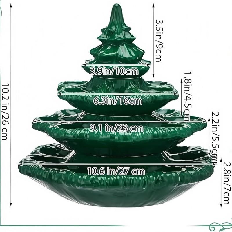 Devil Egg Christmas Tree Plate Plant Shape Egg Holder, Party Tableware, Home Decor Ornament, One Box Per Pack, Ca Prop 65 Compliant