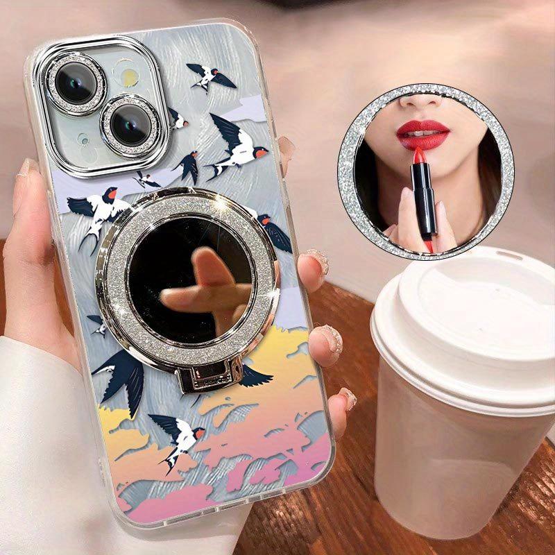 1 Piece A beautiful sky With circular bracket Pattern Protection Suitable For iPhone 14 PlusPhone Cases iPhone 14 Plus Comfortable feel Case Featuring Shockproof For Fashion
