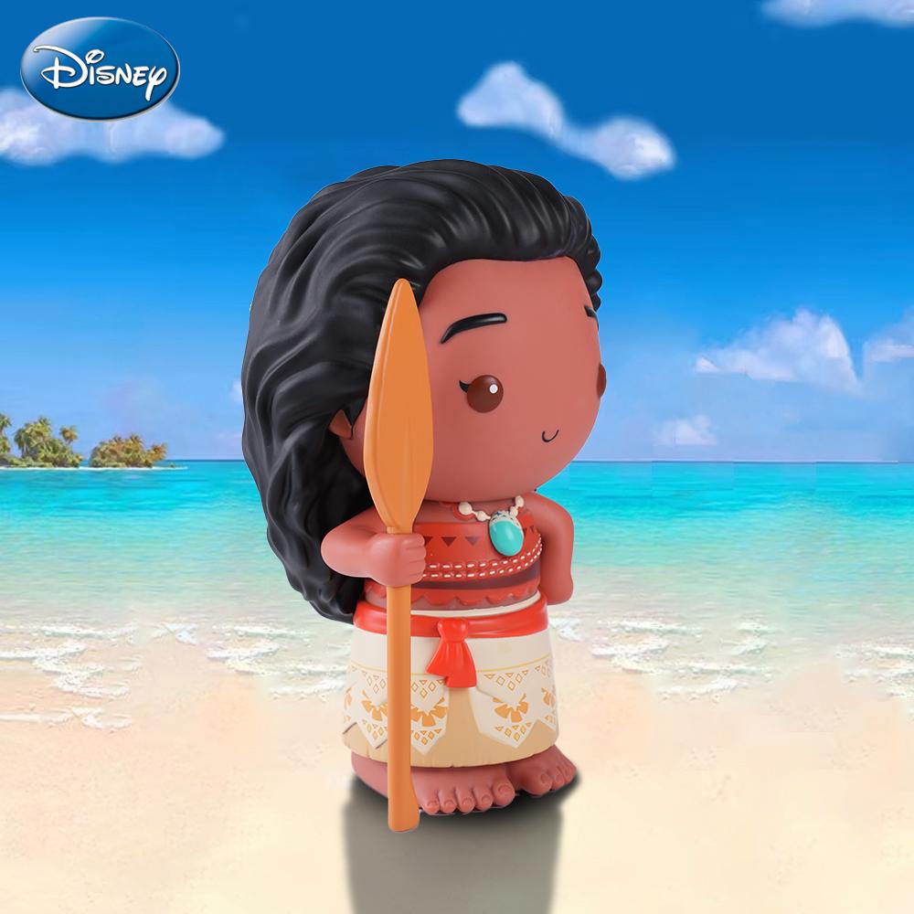 L-1PC Disney Moana Adventurous Princess Money Bank Officially Licensed PVC Coin Bank Cartoon Style Cute Character Collectible Decorative Piggy Ornaments