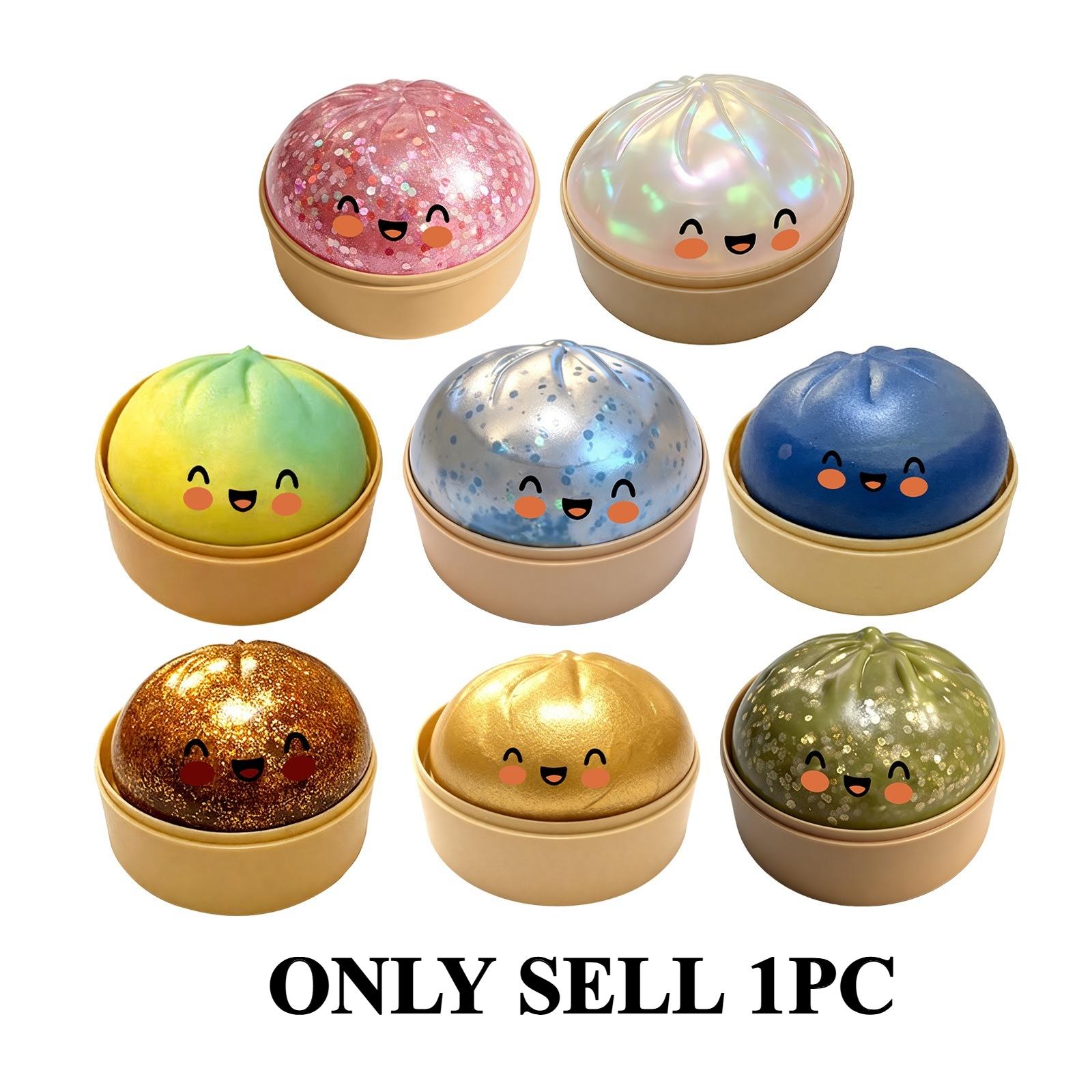 Baozi Shaping Fun: Realistic Baozi-Shaped, Cute and Fun, Stress-Relieving, Soft, Non-Sticky—the Perfect Way to Pass the Time