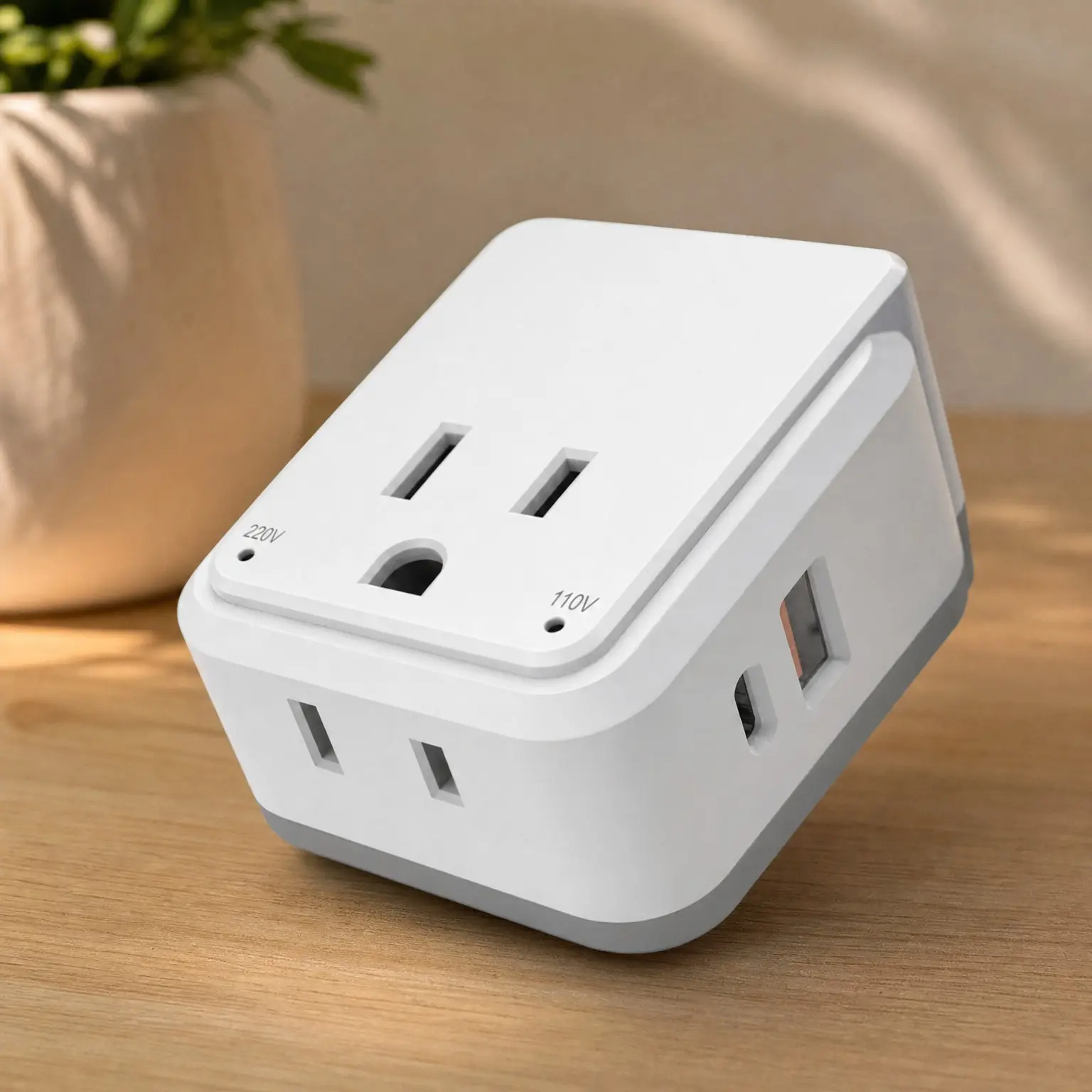 Israel, Jordan Power Plug Adapter Travel, 20W PD & QC, Safe Dual USB & USB-C 3.1A, 2 USA Sockets - Use in Jerusalem, Palestine, UAE - Includes Type H, Type C, Type G Adapter Attachments