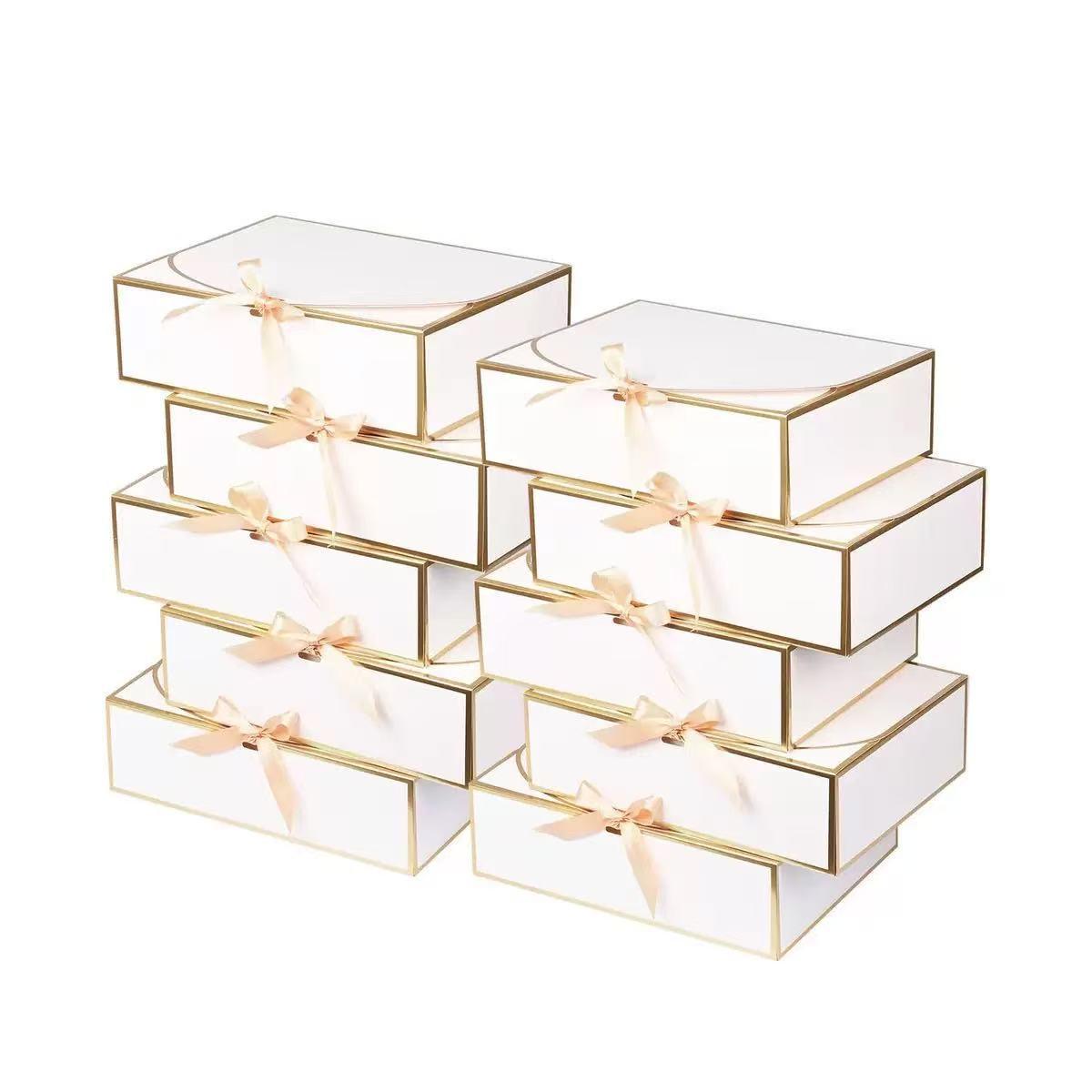 10/1pcs Satin Bow Gift Boxes for Lipstick, Cosmetics & Birthday Presents