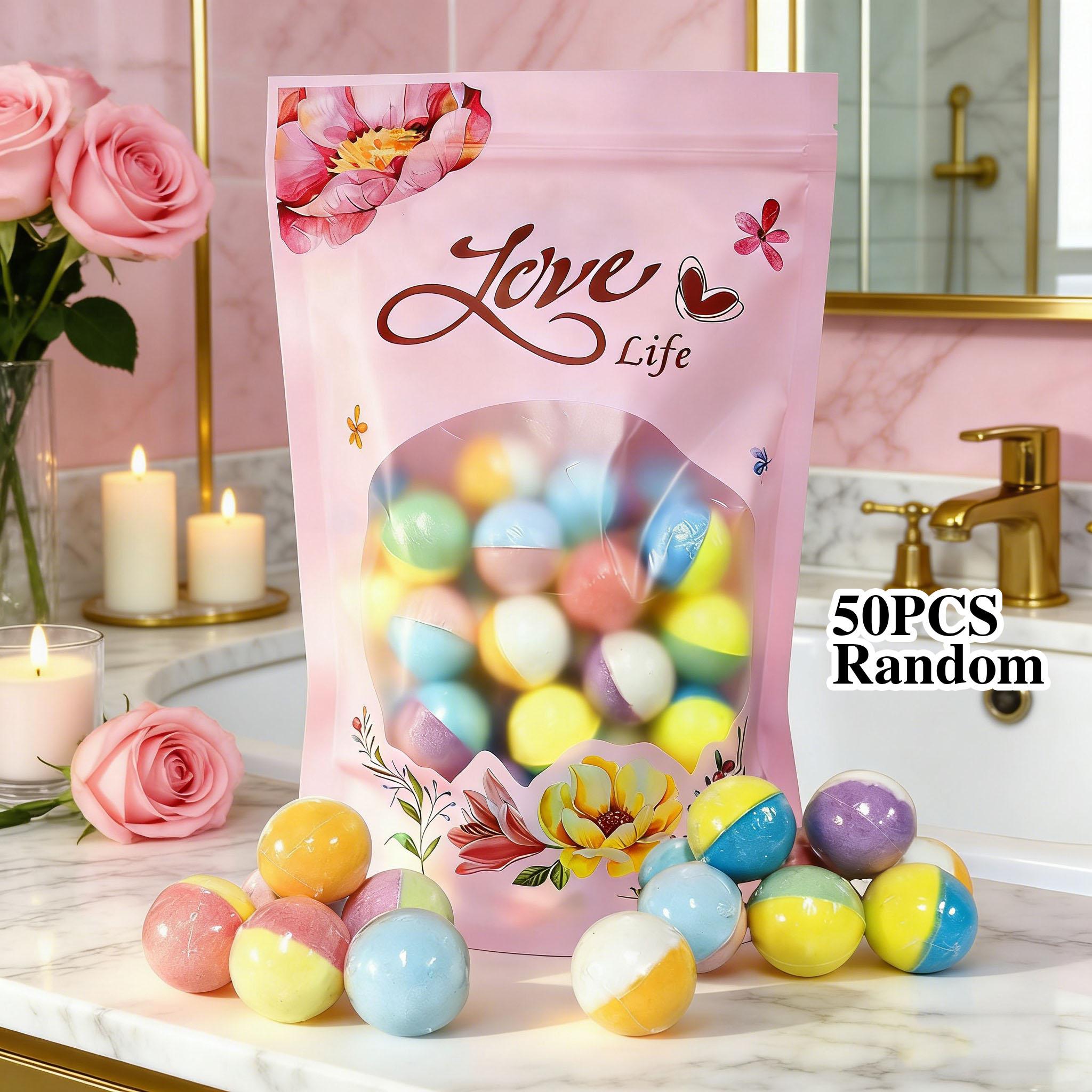 Handmade Bath Bombs Gift Set for Women, Random Styles, Essential Oils, Rich Lather, Ideal for Wife, Girlfriend, Sister, Birthday, Christmas, Anniversary, Valentine's Day