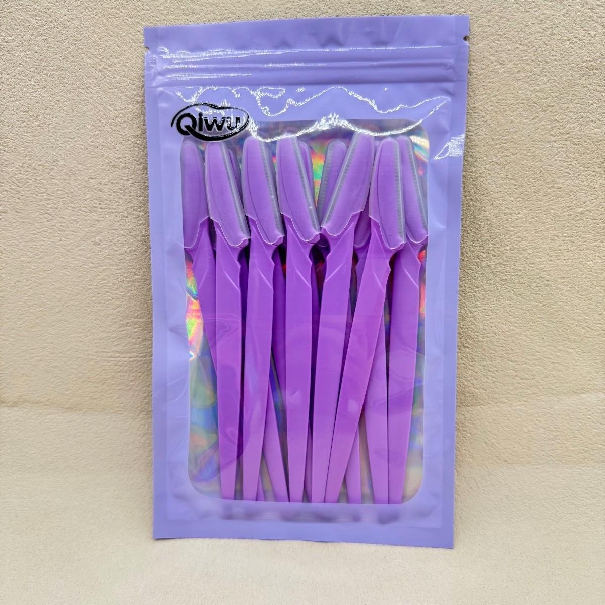 12-Piece Eyebrow Trimmer Set, Safe Packaging with Blade Protection Caps, Portable Facial Hair Removal Tool for Women, Beauty Essentials