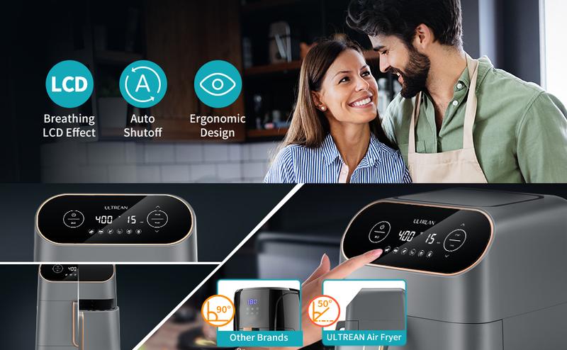 Air Fryer, 9 Quart 6-in-1 Electric Hot XL Airfryer Oven Oilless Cooker, Large Family Size LCD Touch Control Panel and Nonstick Basket, ETL Certified, 1750W Air Fryer, 9 Quart 6-in-1 Electric Hot XL Airfryer Oven Oilless Cooker, Large Family Size LCD Touch Control Panel and Nonstick Basket, ETL Certified, 1750W