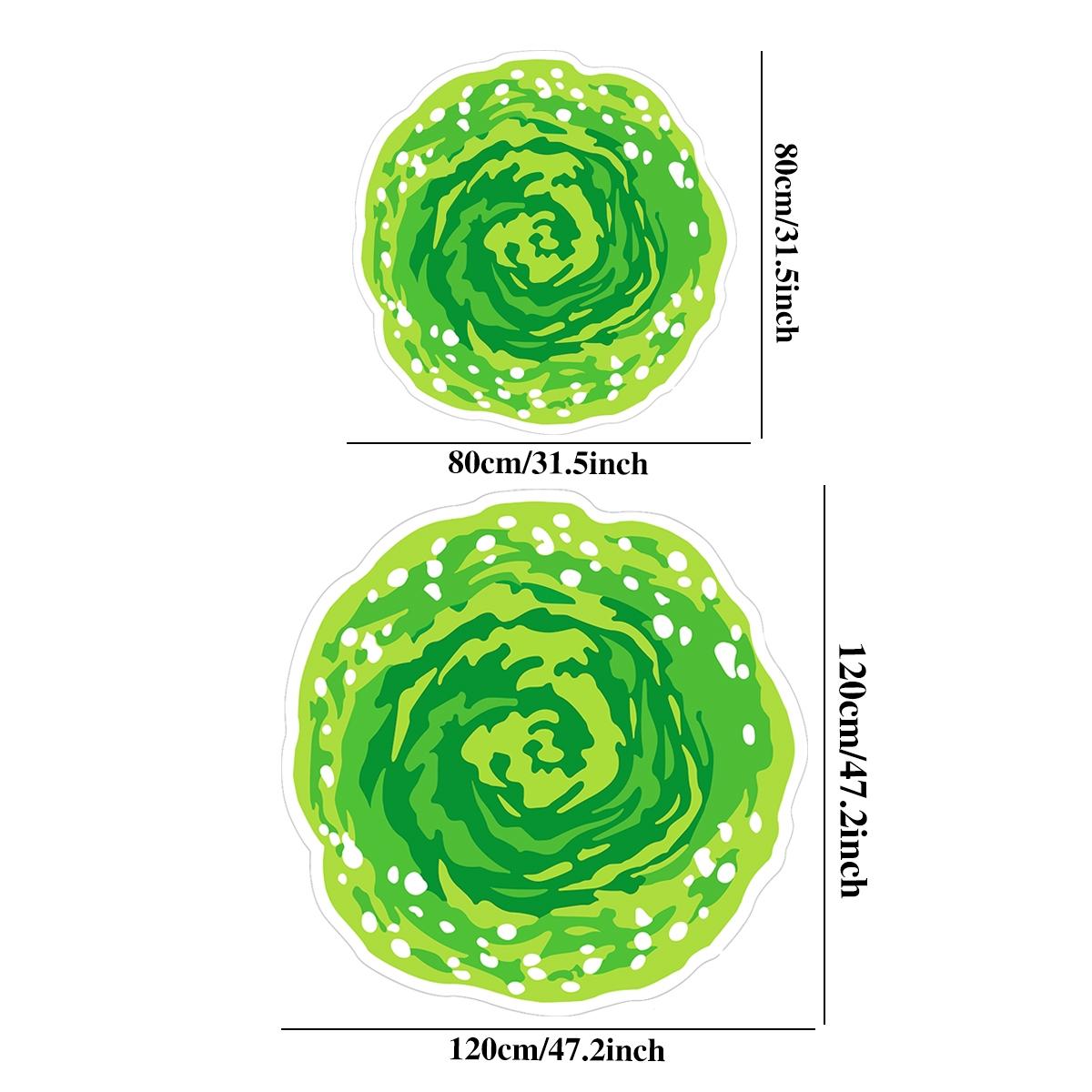 Cartoon Vortex Pattern Round Rug, 1 Count Non-slip Creative Soft Floor Mat, Home Decor Carpet for Home Living Room Bedroom, Home Decorative Rugs