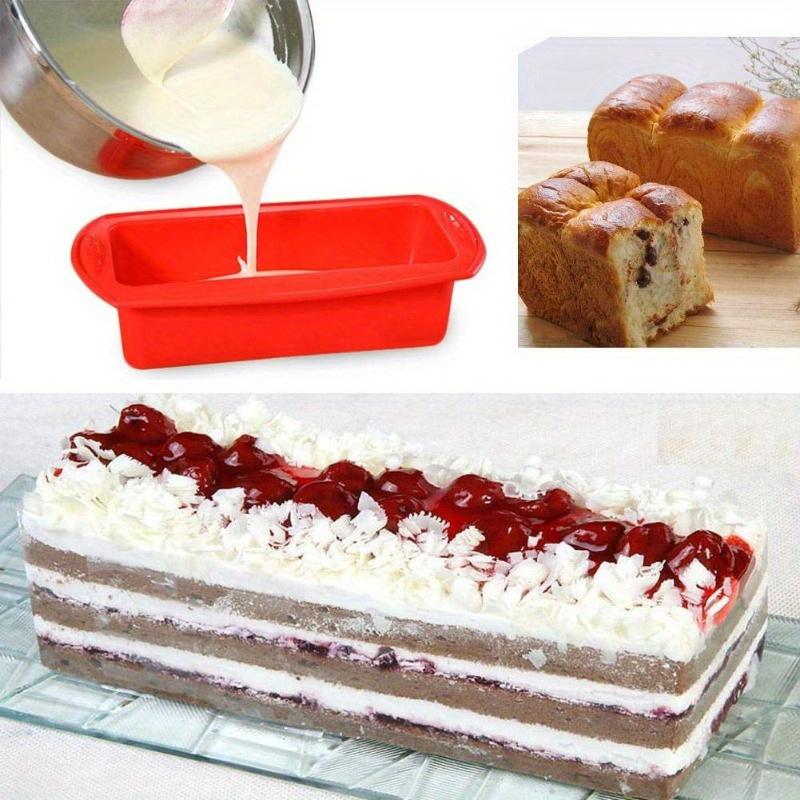 Rectangular Square Silicone Pans for Bread Cake Deep Baking Dish Angel Food Cheesecake Mold Brownie Mould Loaf Silicone Loaf Molds
