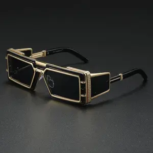 Men’s Wrap-Around Modern Trendy Sunglasses, TR90 Frame, Tint Lenses, SleekHush Futuristic Tech Luxury Shades for Sports, Field Hockey