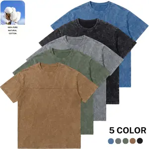 EKF men’s summer streetwear essential washed pure cotton T shirt, five solid colors for versatile styling, suitable for campus gatherings, casual dates, and everyday casual wear.