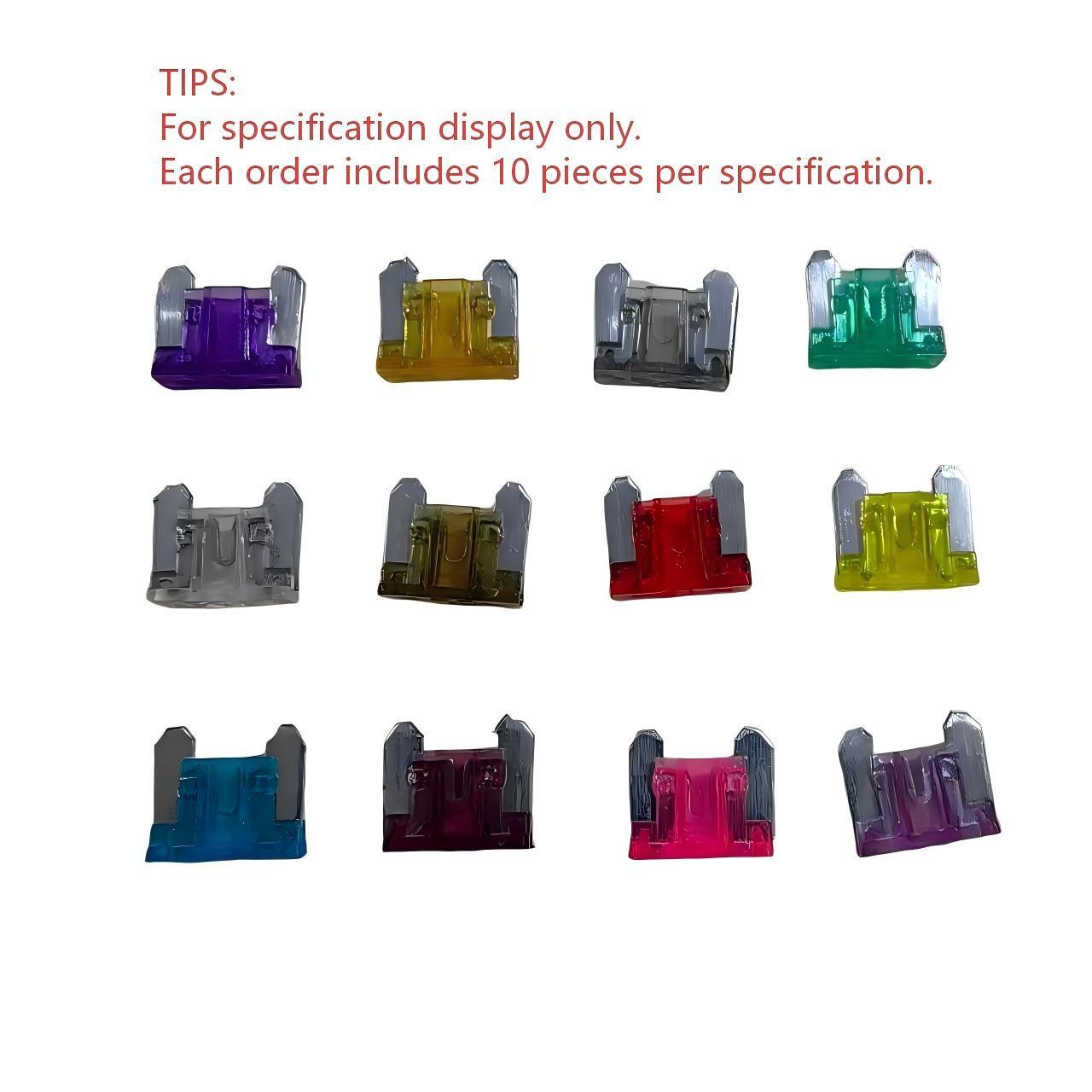 (10 Pack), ATN Micro Blade Fuse, Nickel Plated, 12 Amp Specifications Available, Suitable for Cars, Trucks, Boats, Motorcycles, SUVs