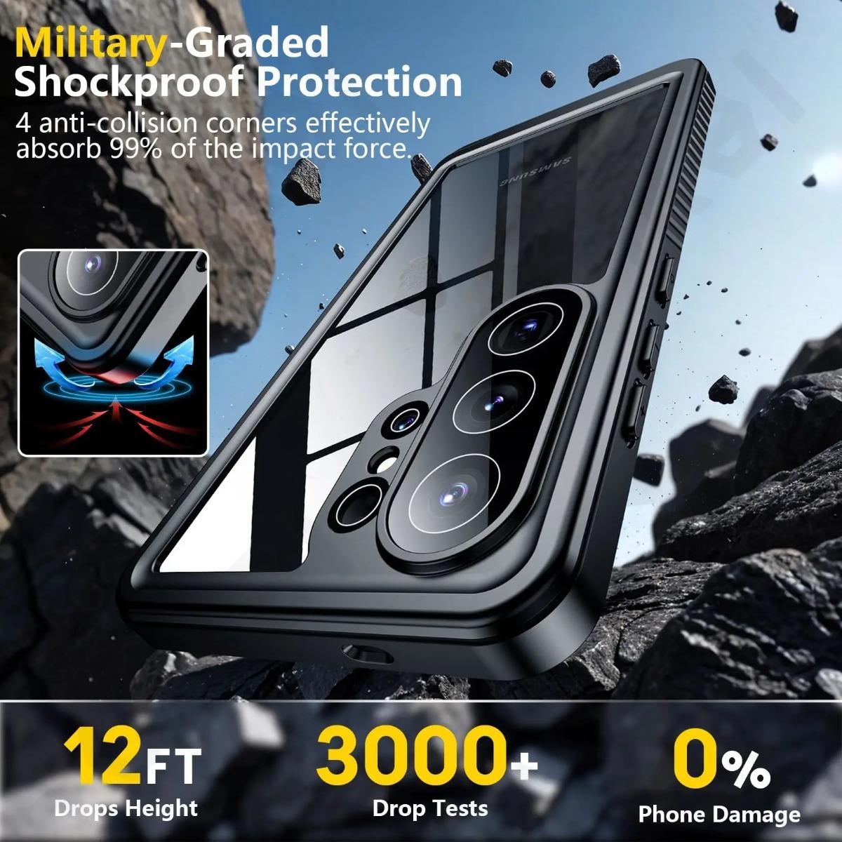 IP68 Shellbox Waterproof Case For Samsung Galaxy S26 S25 FE Ultra S24 S23 A17 A56 A36 Metal Aluminum Swimming Phone Luxury Cover