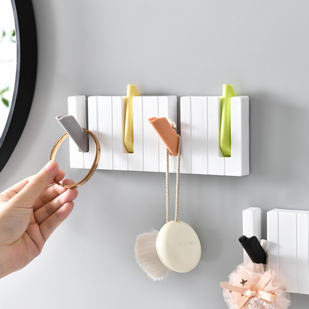 1 piece piano hook wall sticking umbrella key bag wrap coat hat hanger hook hook kitchen hook storage rack