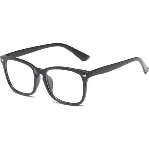 Unisex Stylish Square Non-prescription Eyeglasses Glasses Clear Lens Eyewear Frame