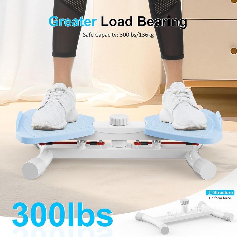 Waist Twister Ab Machine 300 lbs Weight Capacity Anti Slip Twist Board Resistance Bands Noiseless Waist Sculptor Perfect for Home Gym Exercise