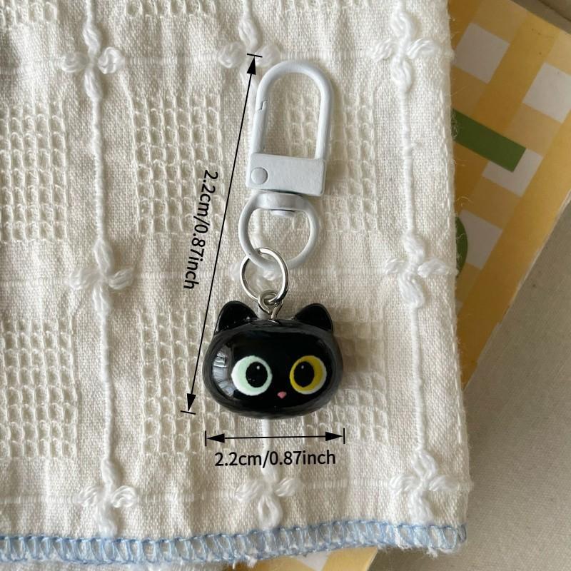 2 Cute Cat Keychains, Soft Adorable Phone Charms, Perfect Gift for Girlfriend and Couples, Decorative for Phones, Cameras, Backpacks