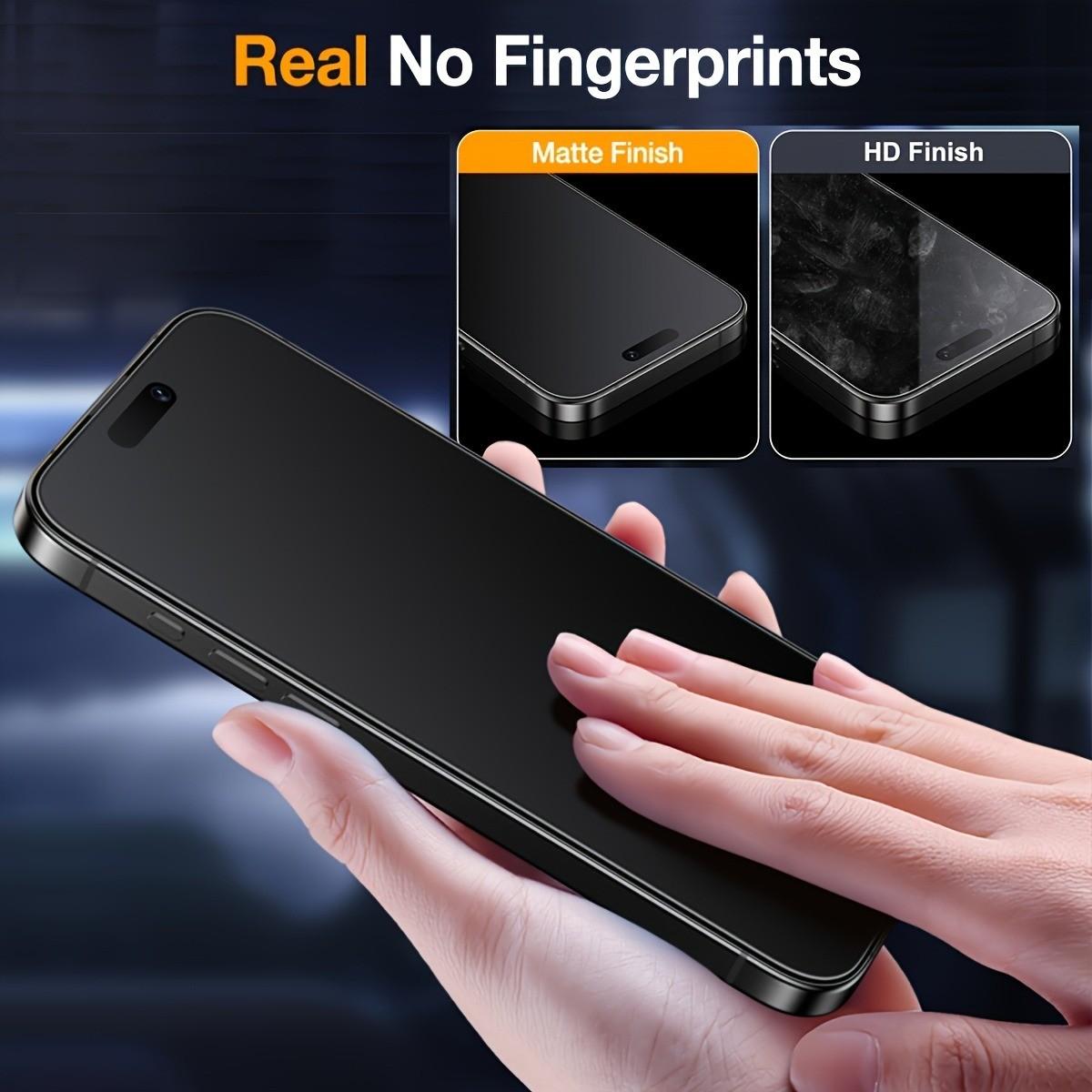 5 Piece Matte Privacy Tempered Glass Screen Protector, Compatible with iPhone 17 Pro Max/17 Air/17e/16 Pro Max/15 Pro Max, Full Coverage