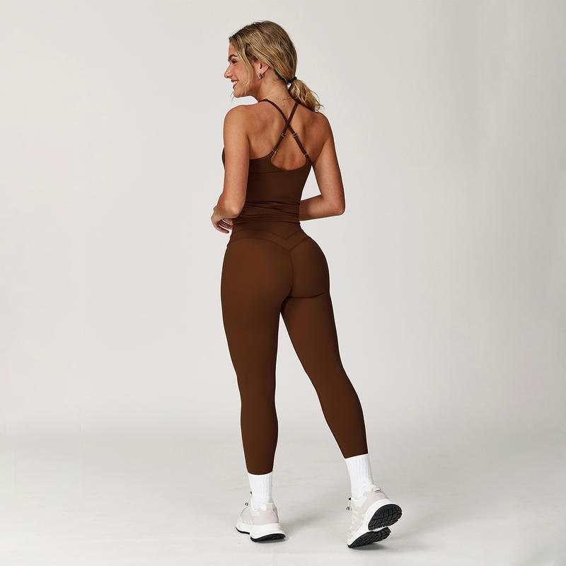 MASKERT Women's Two Piece Set Sports Tank Top & High Stretch Tight Leggings Tummy Control Workout Daily Wear Running Outfits MASKERT Women's Two Piece Set Sports Tank Top & High Stretch Tight Leggings Tummy Control Workout Daily Wear Running Outfits