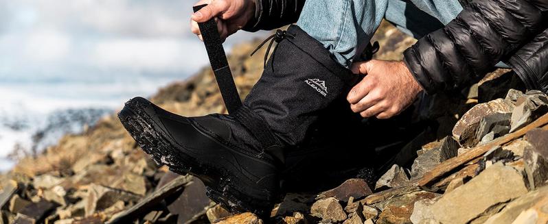 ALEADER Men's Winter Snowproof and Waterproof Snow Boots Warm and Comfortable Inner Layer Classic Non-slip Wear-resistant Outdoor Hiking Boots