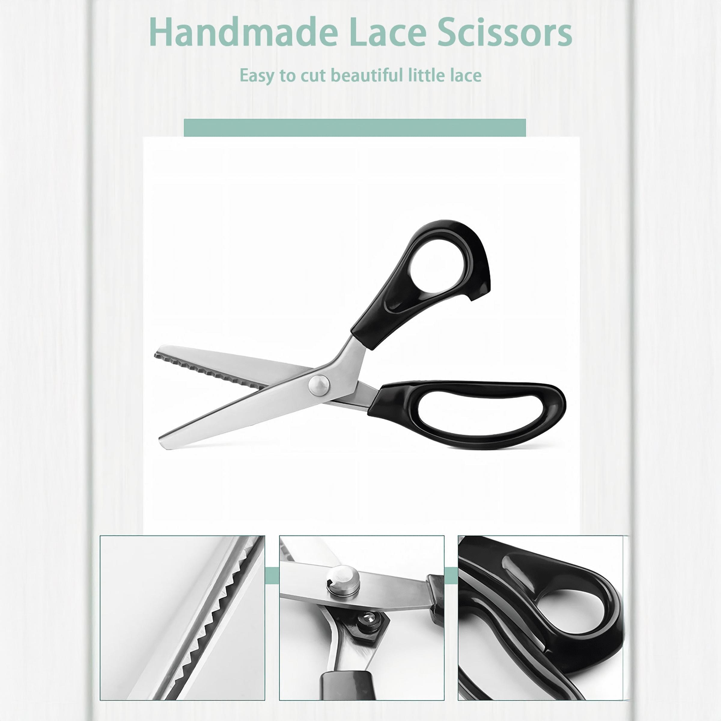 1pcs Professional Tailor Scissors Lace Scissors Stainless Steel Heavy Duty Sewing Cloth Scissors Leather Cutting Industrial Sharp Scissors Home Office Artist Student Tailor Tailor Sewing Supplies Crafts