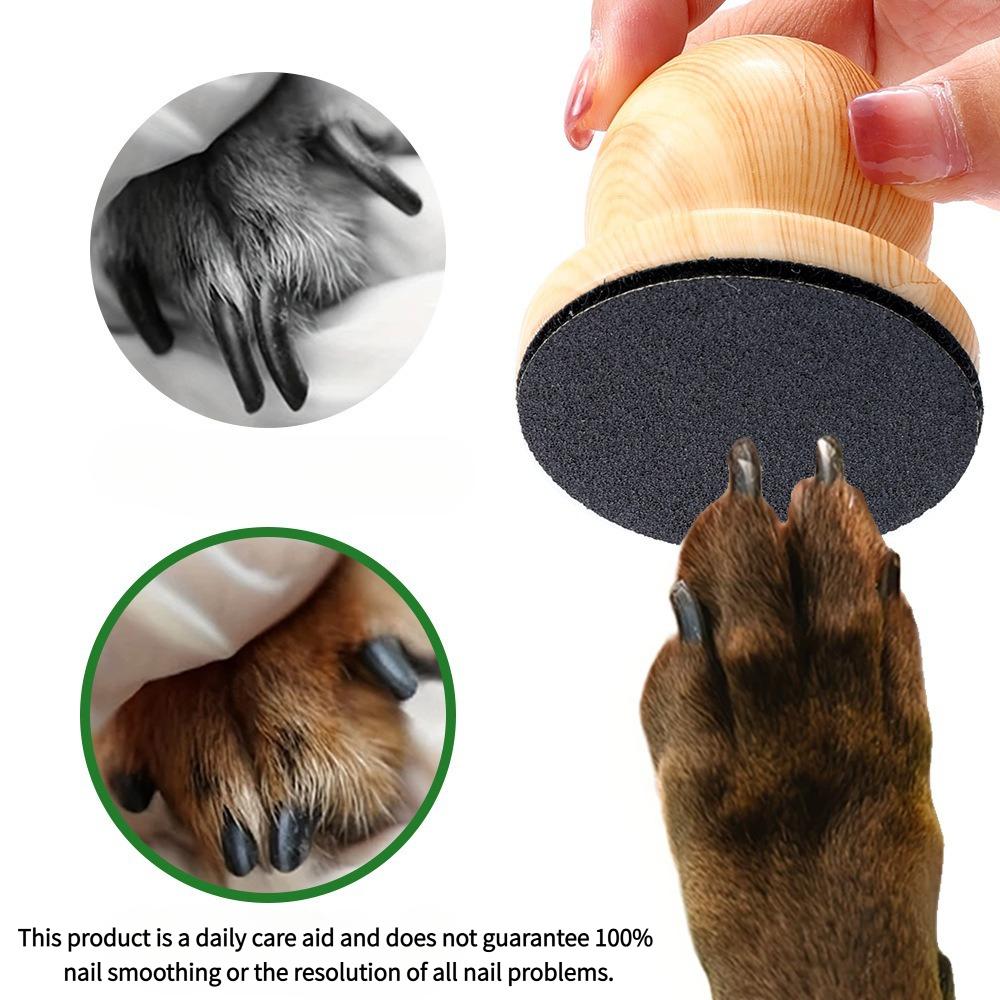 Wooden Pet Claw Care File Board - Pressure-Free Nail Polishing Tool for Dogs and Cats, Multiple Color Options