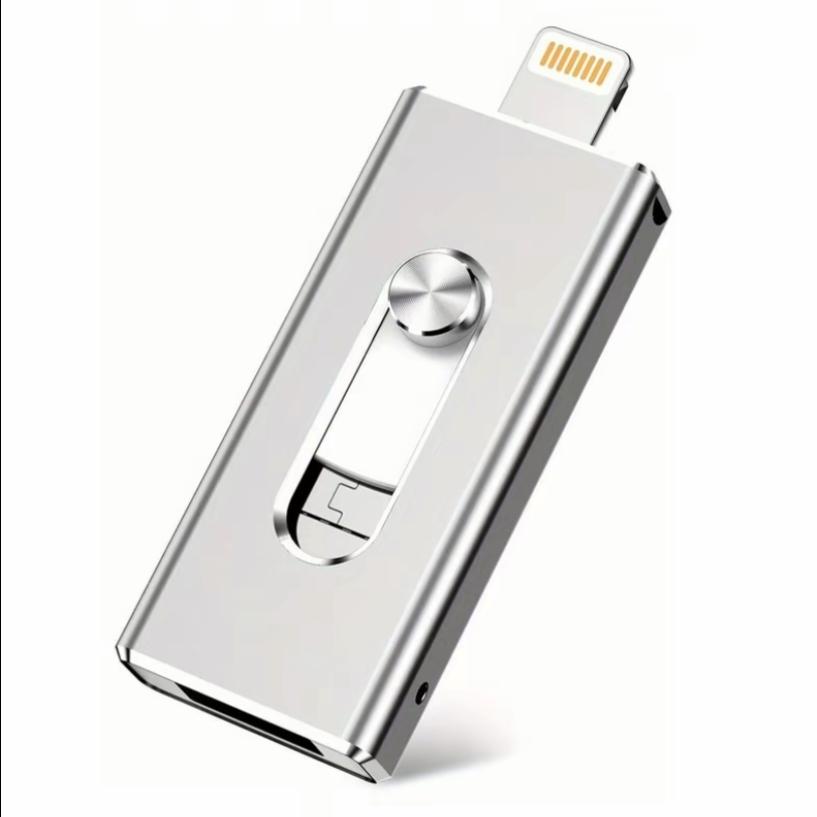1TB USB Flash Drive for iPhone Photo Stick, Memory Stick Portable External Storage Thumb Drive, Supports USB-C, Compatible with iPhone17/16/15 Android & MAC Computers