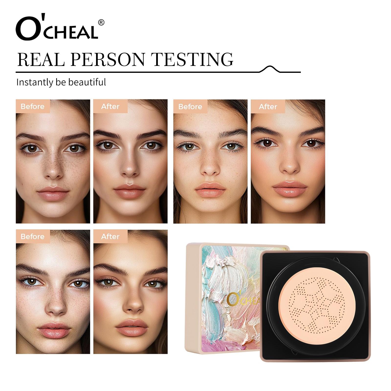 Mushroom Head Cushion CC Cream, Long-Lasting Concealer Isolation Bb Cream, Moisturizing Foundation Beauty Cream