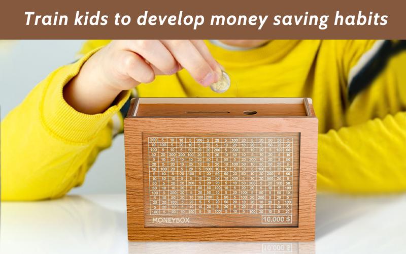 Wooden Savings Box – Eco-Friendly $10,000 Saving Challenge & 2026 Money Plan Gift