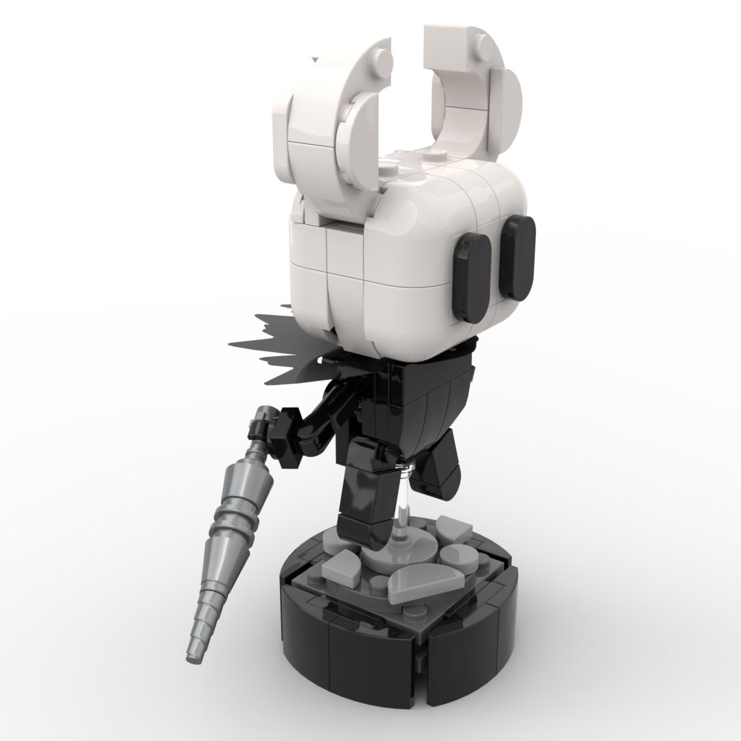 140PCS Cloaked Knight Building Blocks Set, DIY Building Brick Toy, ABS Plastic Warrior Character Model with Scenic Display Base, Exquisite Collectible Display Figure, Includes Printed and Digital Instructions, Birthday Gift for Kids and Adults