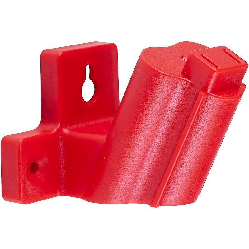 Milwaukee M12 12V Lithium-Ion Tool Rack, 2-Piece Plastic Electric Tool Holder with Screws, Wall-Mounted Design, Durable Structure, Compact Storage