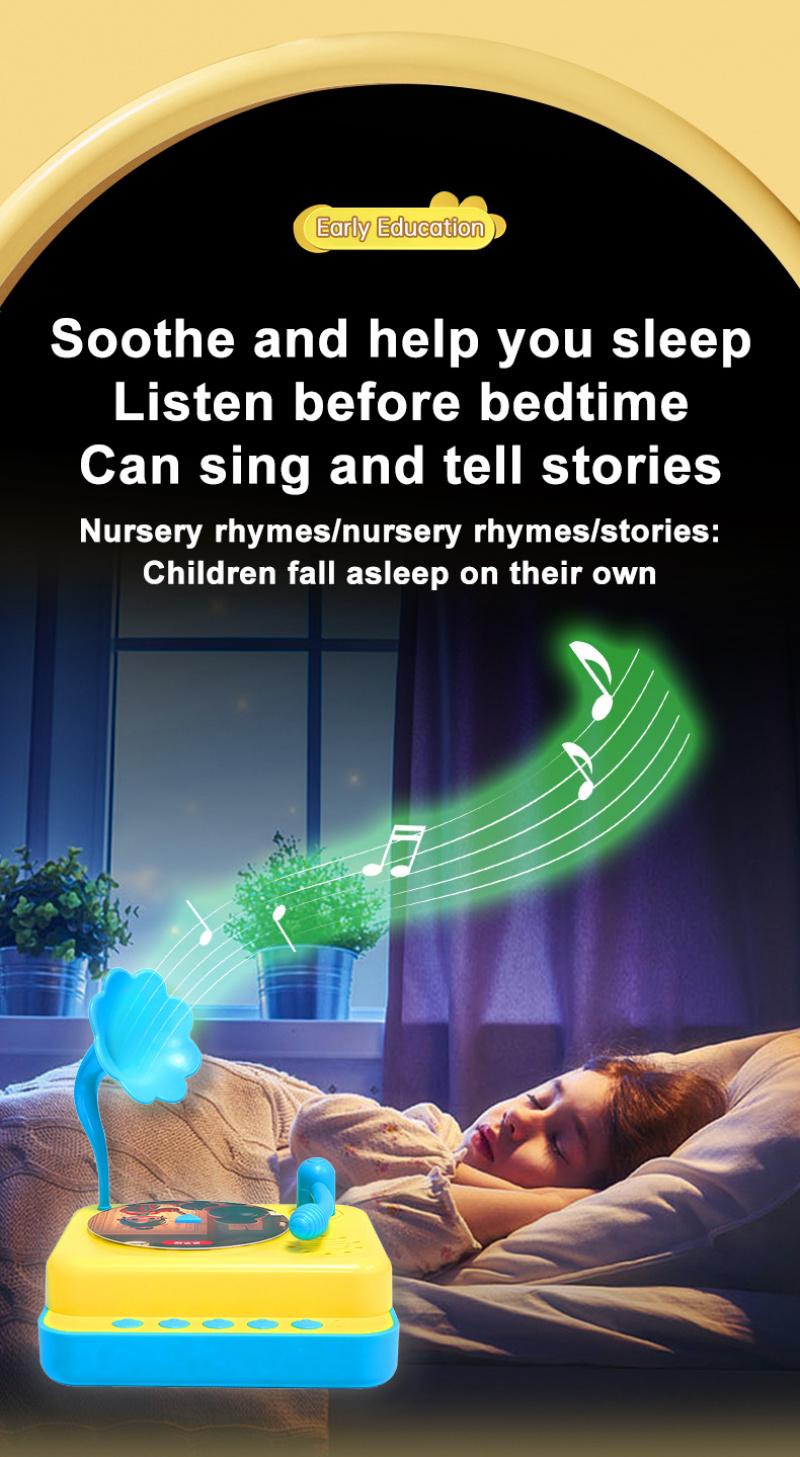 Sweet Kids Music Gramophone, Portable Audio Play Toy, Ideal Present for Young Children