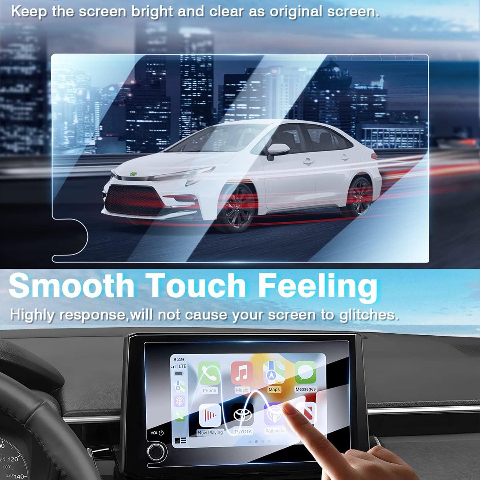 Canvcle 2 Pack Screen Protector for 2023-2025 Toyota Corolla/Corolla Cross & RAV4 8-Inch Touchscreen Tempered Glass Anti-Glare Fingerprint-Resistant Navigation Protective Film Canvcle 2 Pack Screen Protector for 2023-2025 Toyota Corolla/Corolla Cross & RAV4 8-Inch Touchscreen Tempered Glass Anti-Glare Fingerprint-Resistant Navigation Protective Film