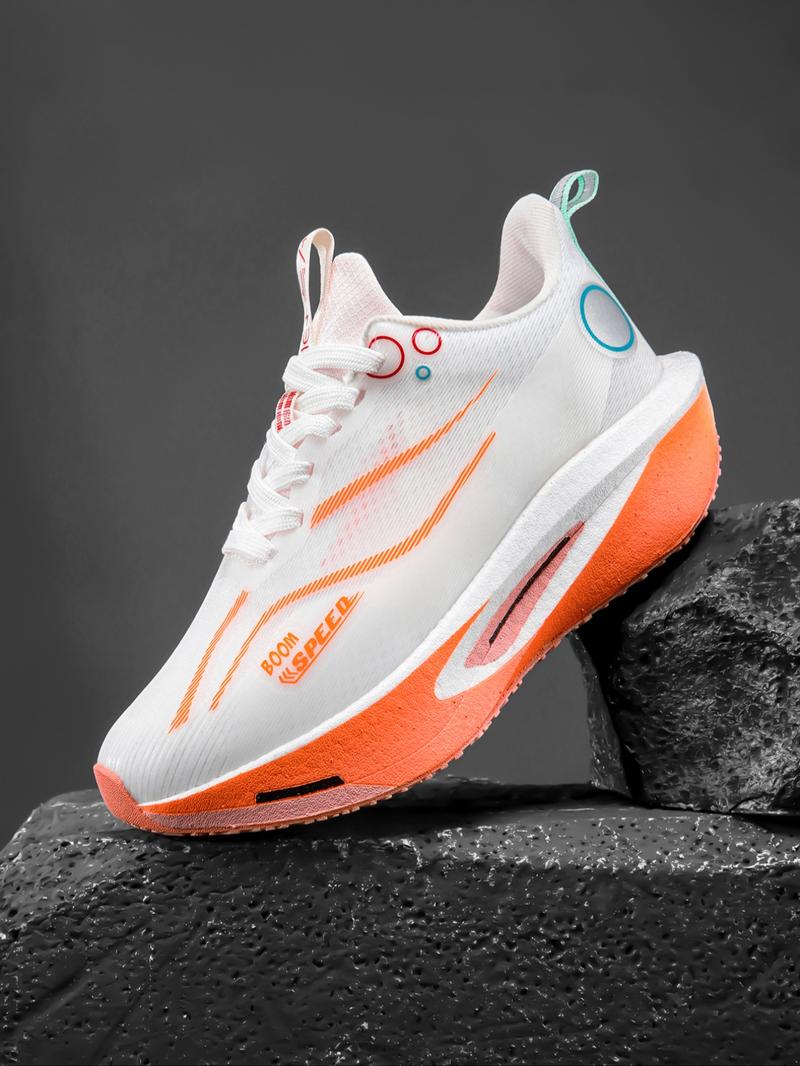 Unisex Colorblock Running Shoes, Athletic Running Shoes, Carbon Board Cushioning, Multiple Colors Available, Lightweight Design, Ideal for Runners