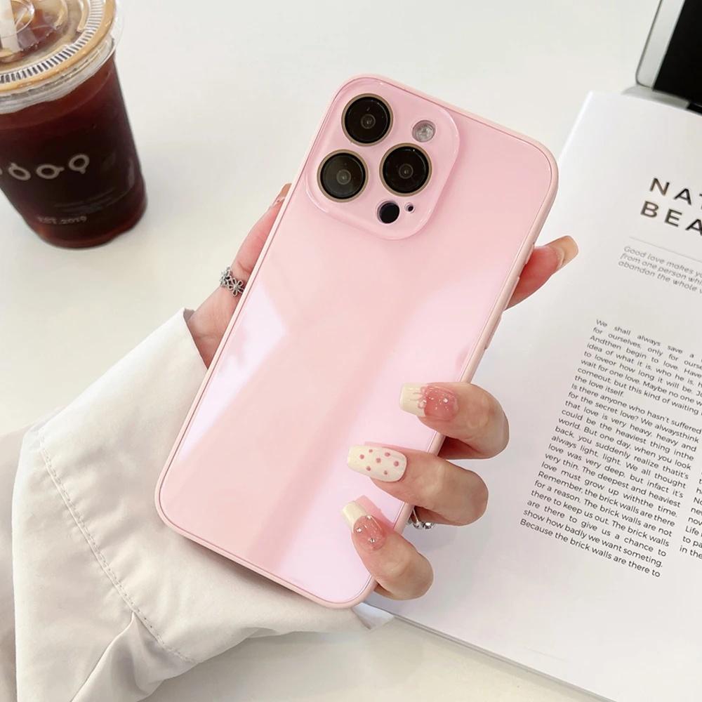 Luxury AG Glass Candy Color Phone Case For iPhone 17Air 17 16 15 14 13 12 11 Pro Max Full Lens Camera Protective Shockproof Back Cover Luxury AG Glass Candy Color Phone Case For iPhone 17Air 17 16 15 14 13 12 11 Pro Max Full Lens Camera Protective Shockproof Back Cover