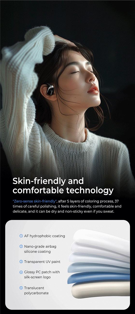 MINISO X62 OWS Wireless Earphones Bluetooth 5.4 ENC Headphones HiFi Sound Long Playtime Earbuds Waterproof Open Ear Headsets Electronic Audio& Video